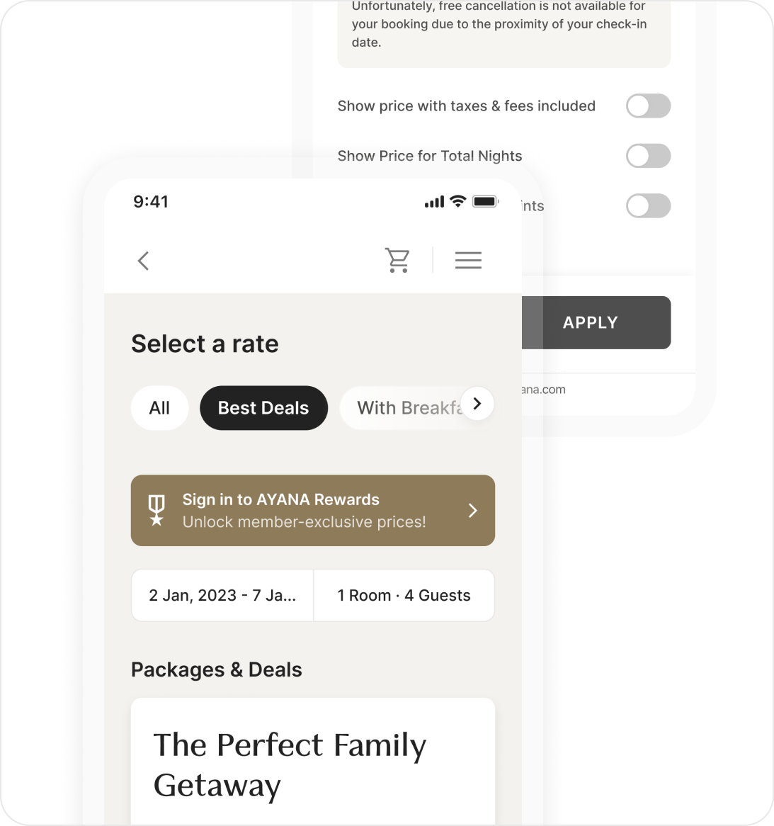 Mobile room-rate and filter design